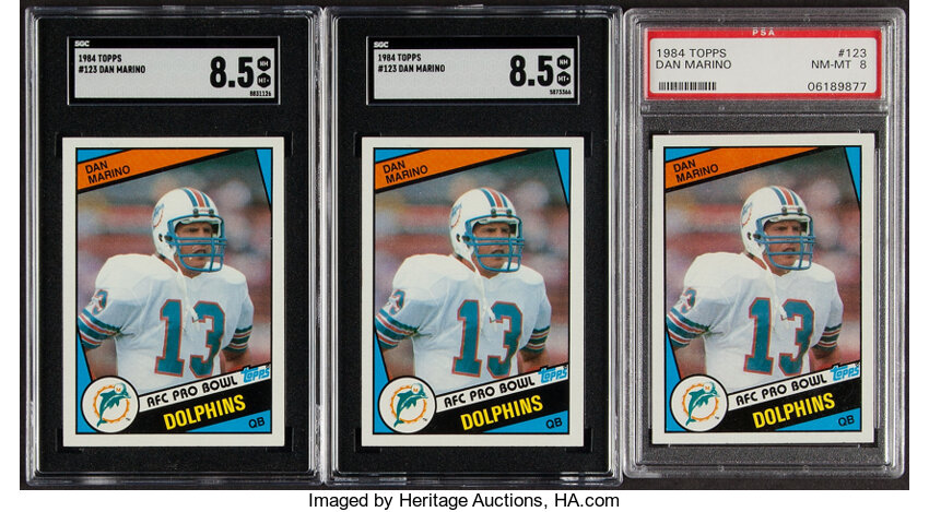 Sold at Auction: Lot of (9) different Dan Marino Football Cards