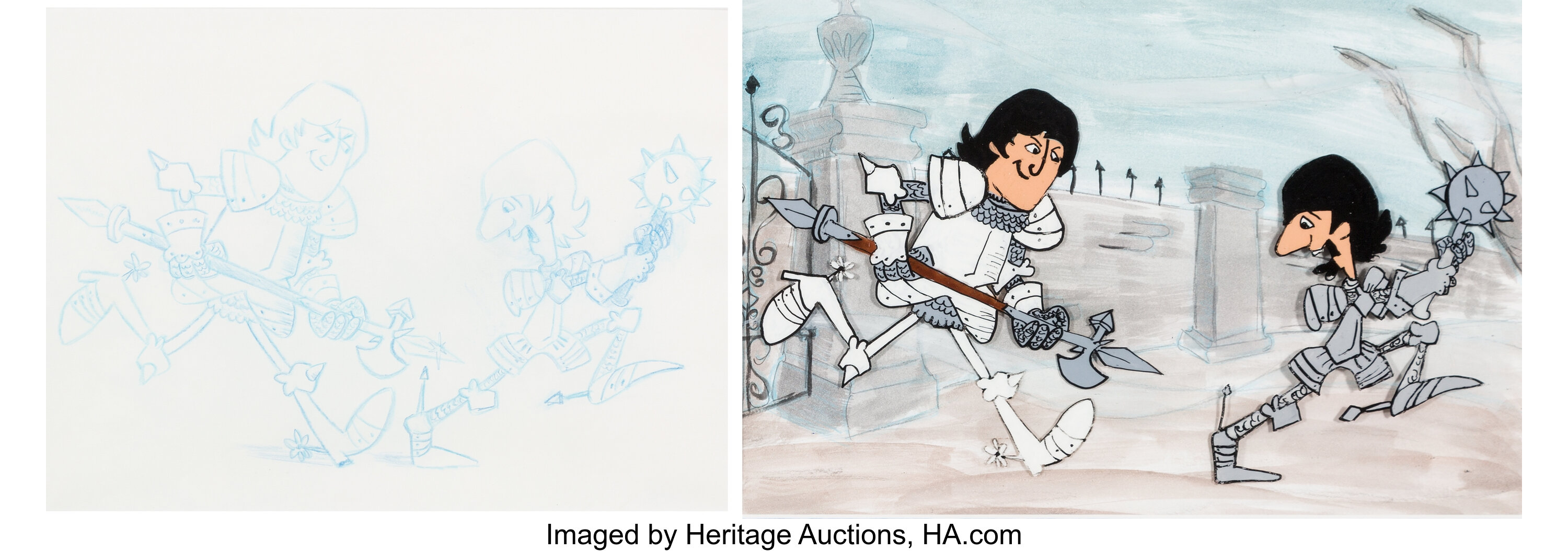 The Beatles John And Ringo Color Model Cel And Animation Drawing Lot Heritage Auctions