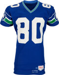 1981 Steve Largent Game Worn Seattle Seahawks Jersey.  Football, Lot  #82111