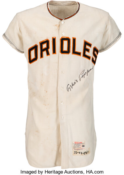 At Auction: GAME-WORN BALTIMORE ORIOLES THROWBACK BALTIMORE BLACK SOX  UNIFORM