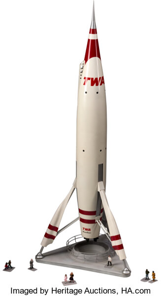 Disneyland - TWA Moonliner Rocket Model by Scott Alexander (Walt