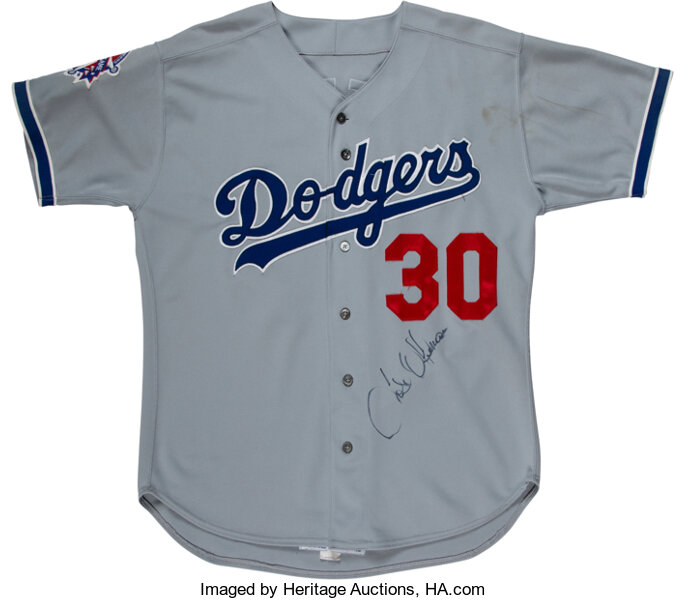 1995 Jose Offerman All-Star Game Worn Los Angeles Dodgers Jersey, Lot  #60427