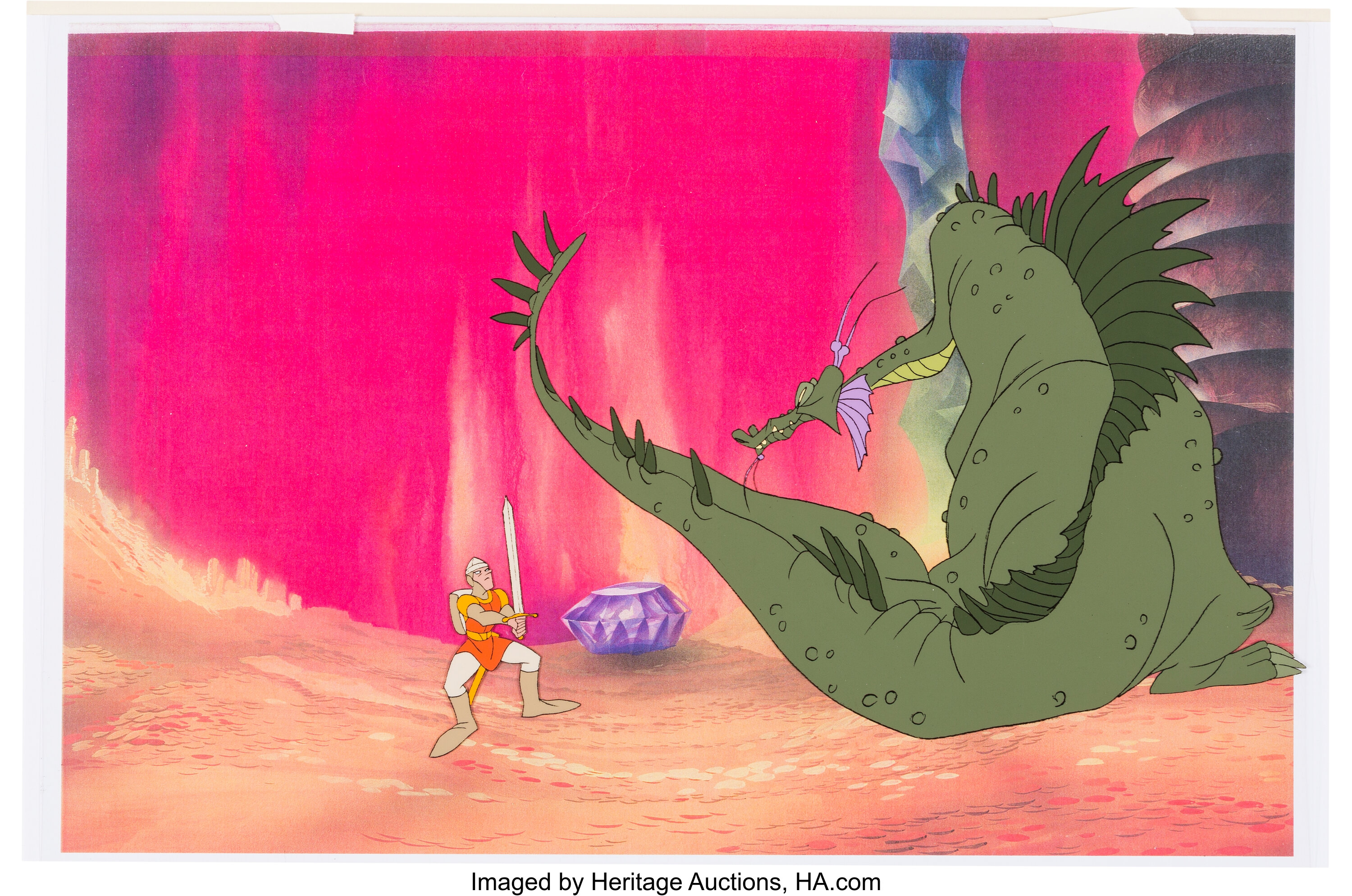 Dragon S Lair Dirk The Daring And Dragon Publicity Color Model Cel Lot 926 Heritage Auctions