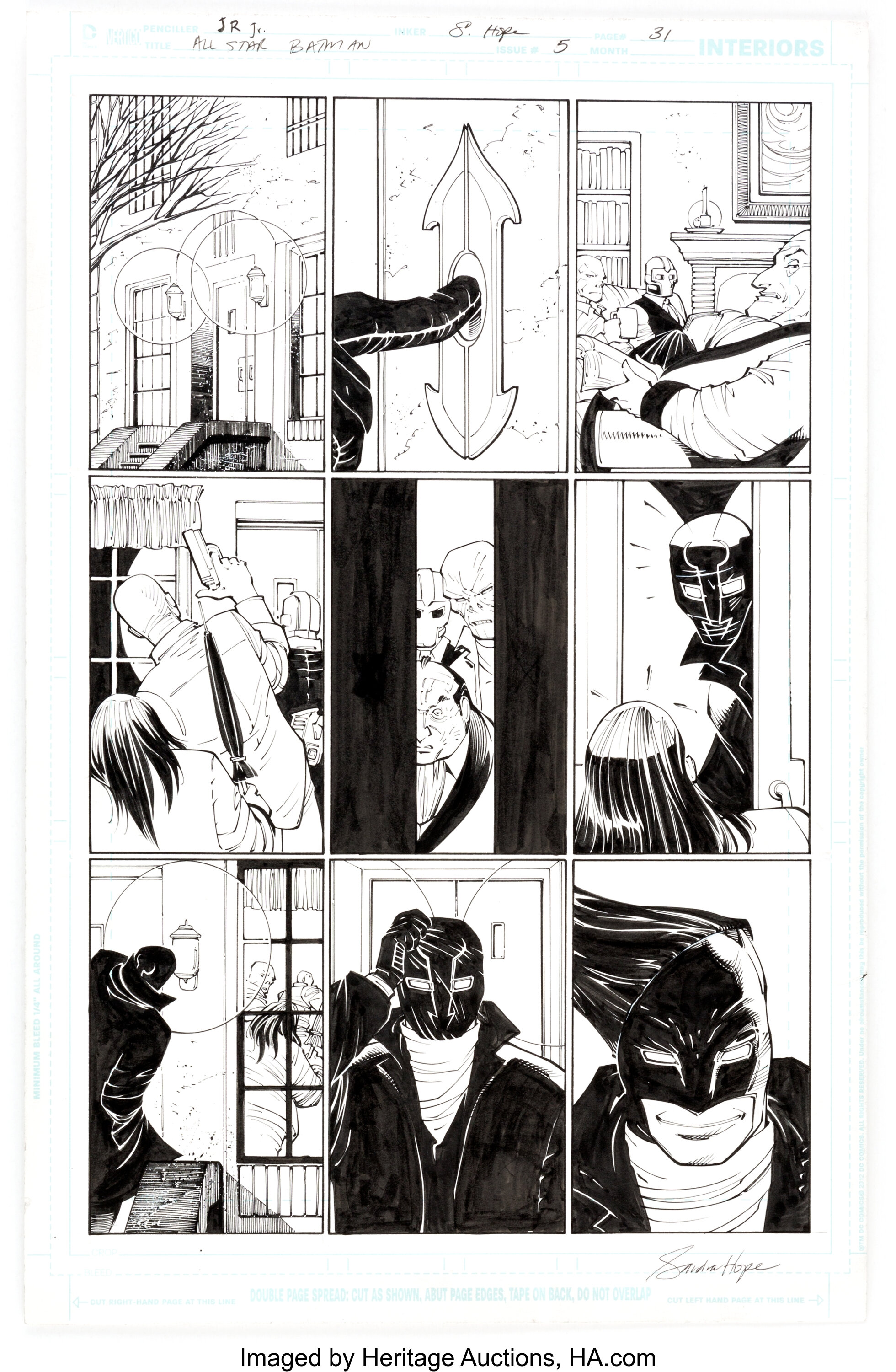 John Romita Jr. and Sandra Hope All Star Batman #5 Story Page 31 | Lot  #15675 | Heritage Auctions