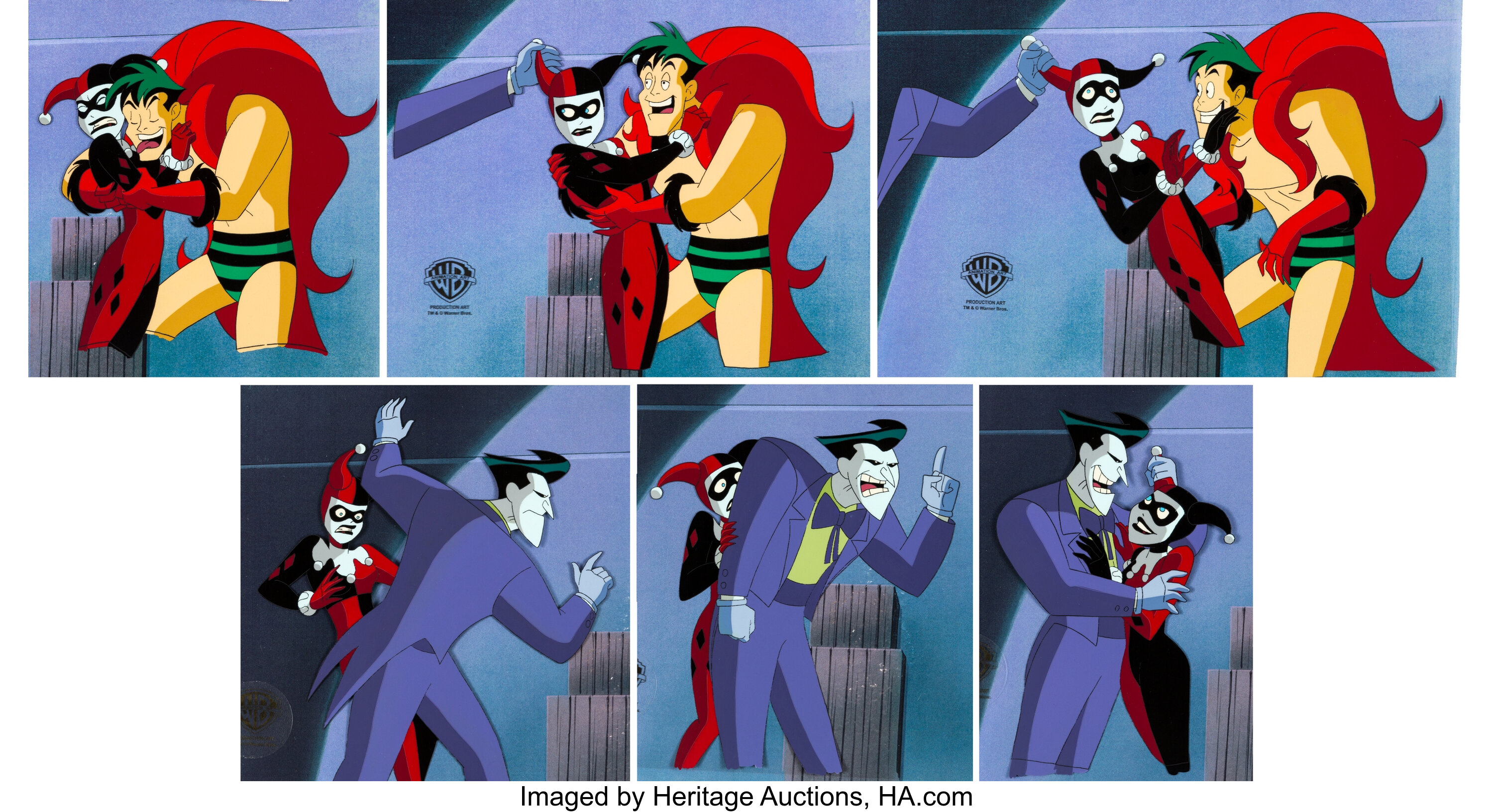 The New Batman Adventures Joker and Harley Quinn Production Cel | Lot  #98242 | Heritage Auctions