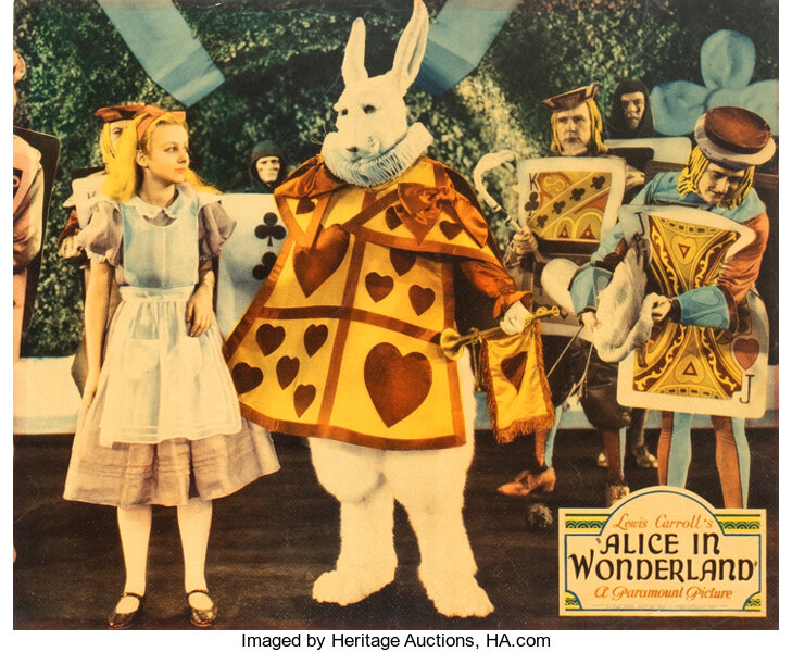 ALICE IN WONDERLAND (1933) JUMBO LOBBY CARD, US, Original Film Posters  Online, Collectibles