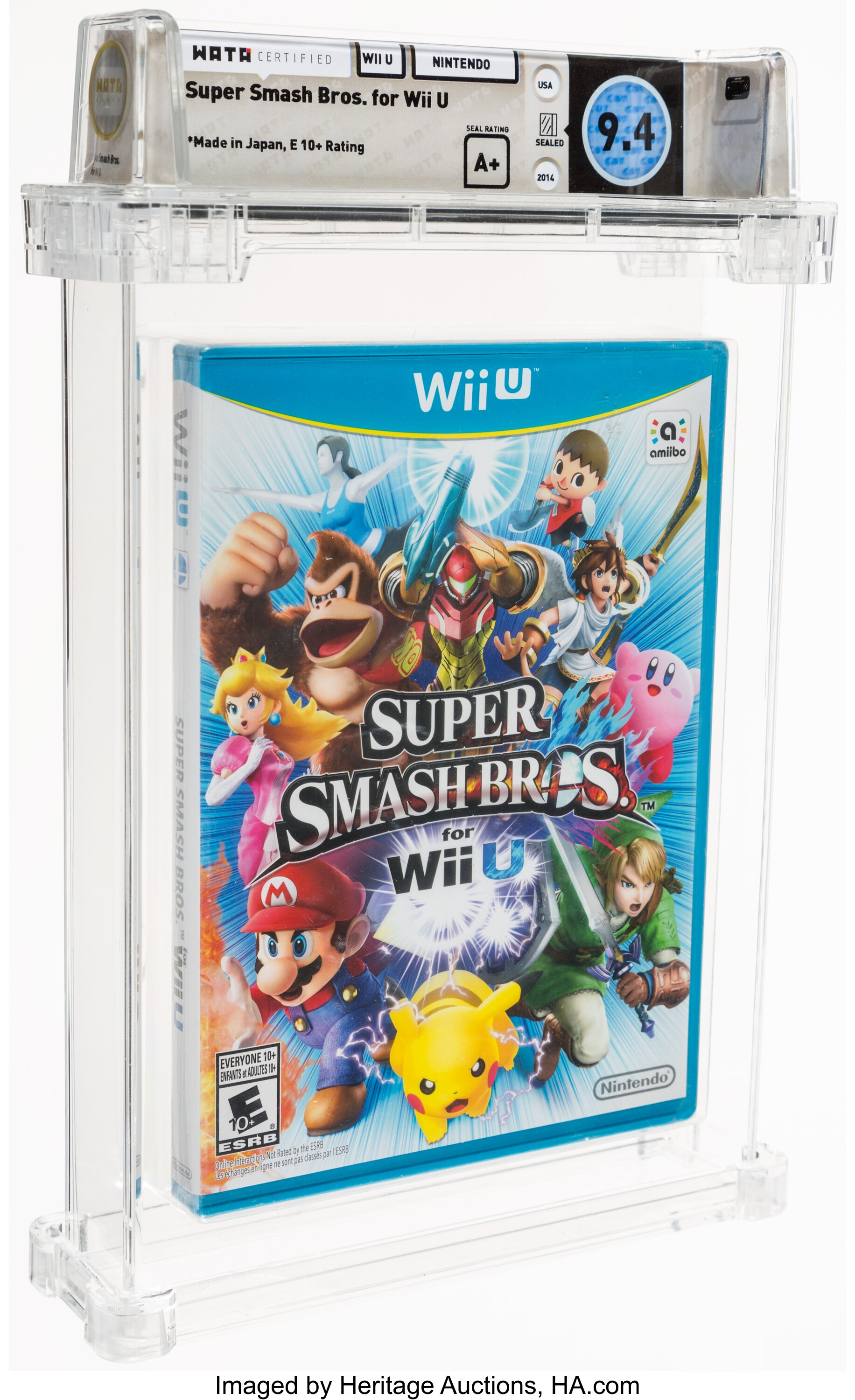 Super Smash Bros For Wii U Wata 9 4 A Sealed Wii U Nintendo Lot Heritage Auctions