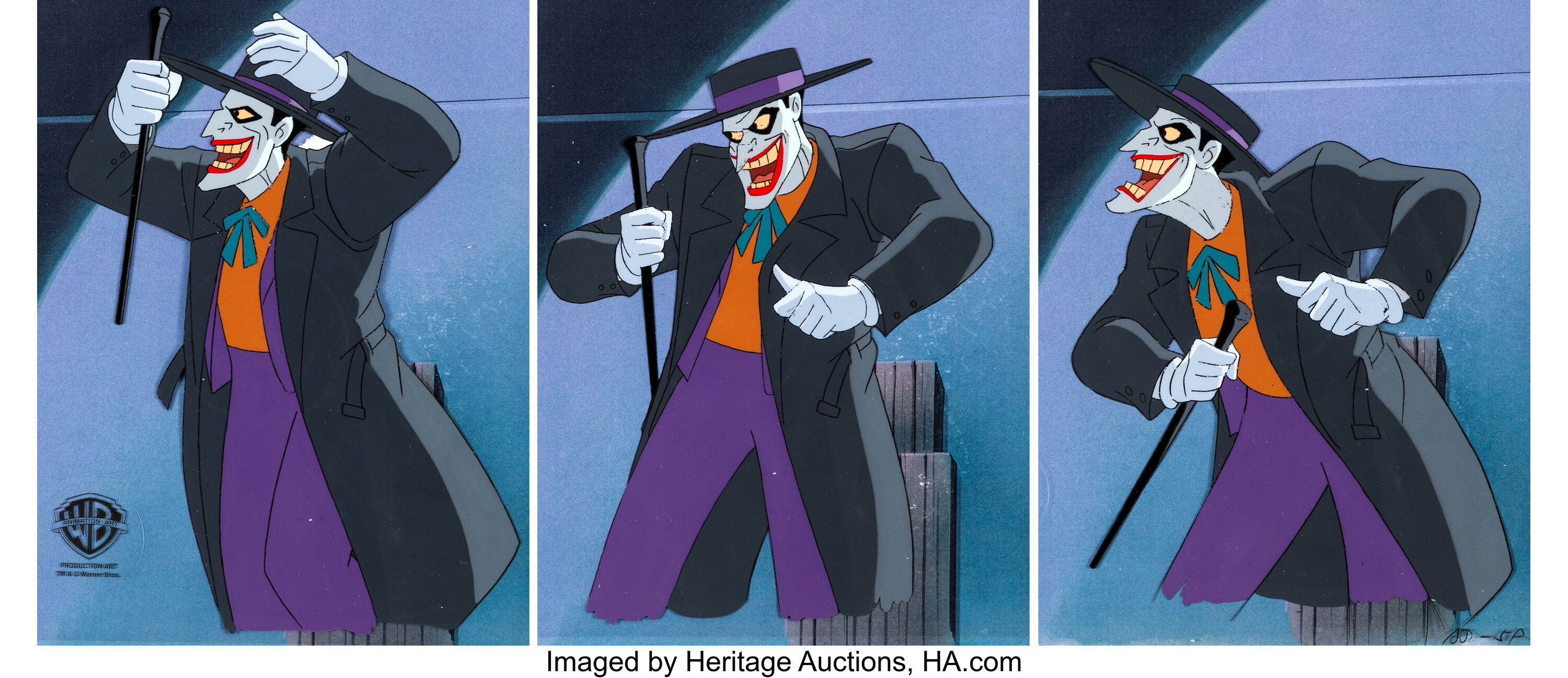 Batman: Mask of the Phantasm Joker Production Cel Sequence of 3 | Lot  #98241 | Heritage Auctions