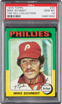 1973 Topps Mike Schmidt - Rookie 3rd Basemen #615 PSA Mint 9. , Lot  #81876