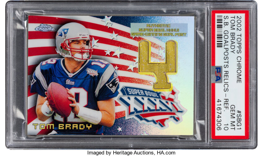 2002 TOPPS CHROME TOM BRADY #100 NEW ENGLAND PATRIOTS PSA 10 GEM MT 27341062