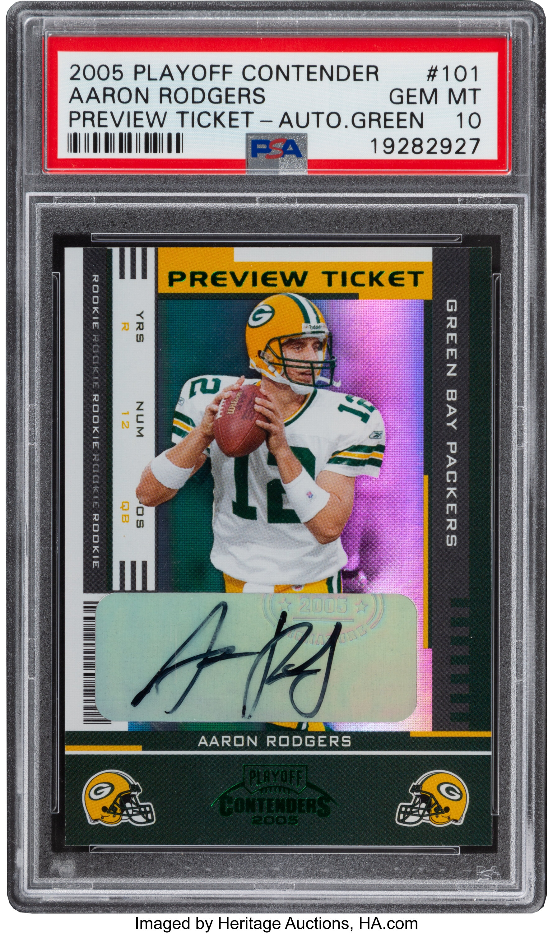 aaron rodgers autograph value