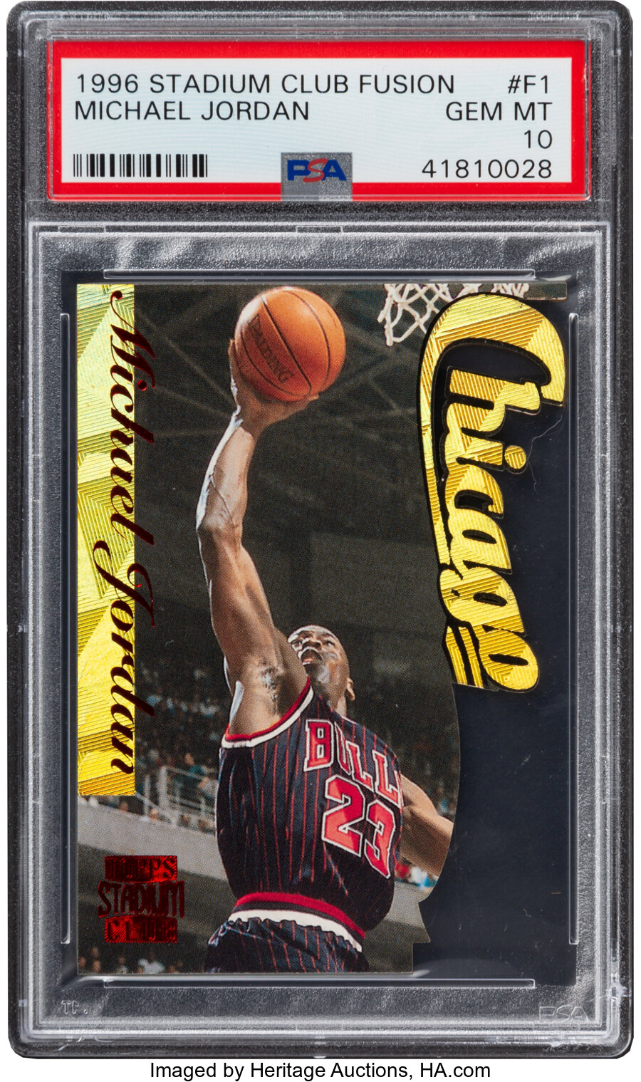 1996 Stadium Club Fusion Michael Jordan #F1 PSA Gem Mint 10