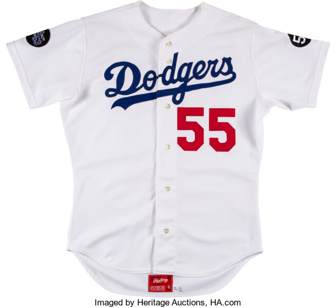 1993 Orel Hershiser Game Worn Los Angeles Dodgers Jersey with Roy