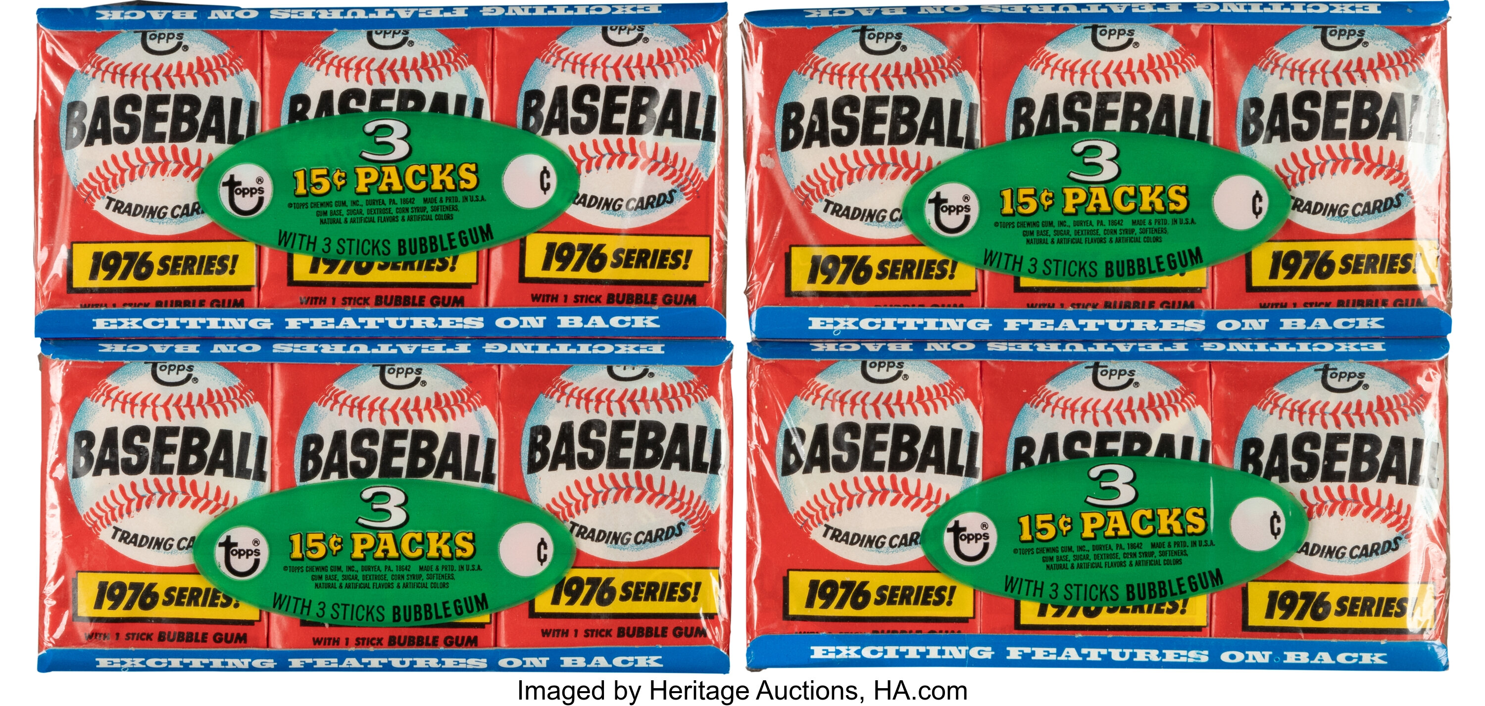 1976 Topps Baseball Unopened Wax Box (15 Cent) (BBCE) (X1142)