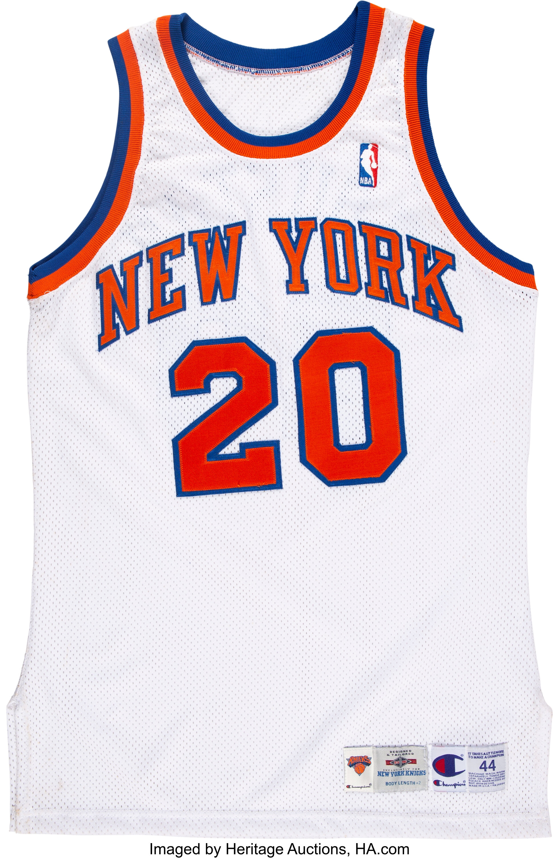 Men's Mitchell & Ness New York Knicks NBA 1996-97 Away Basketball