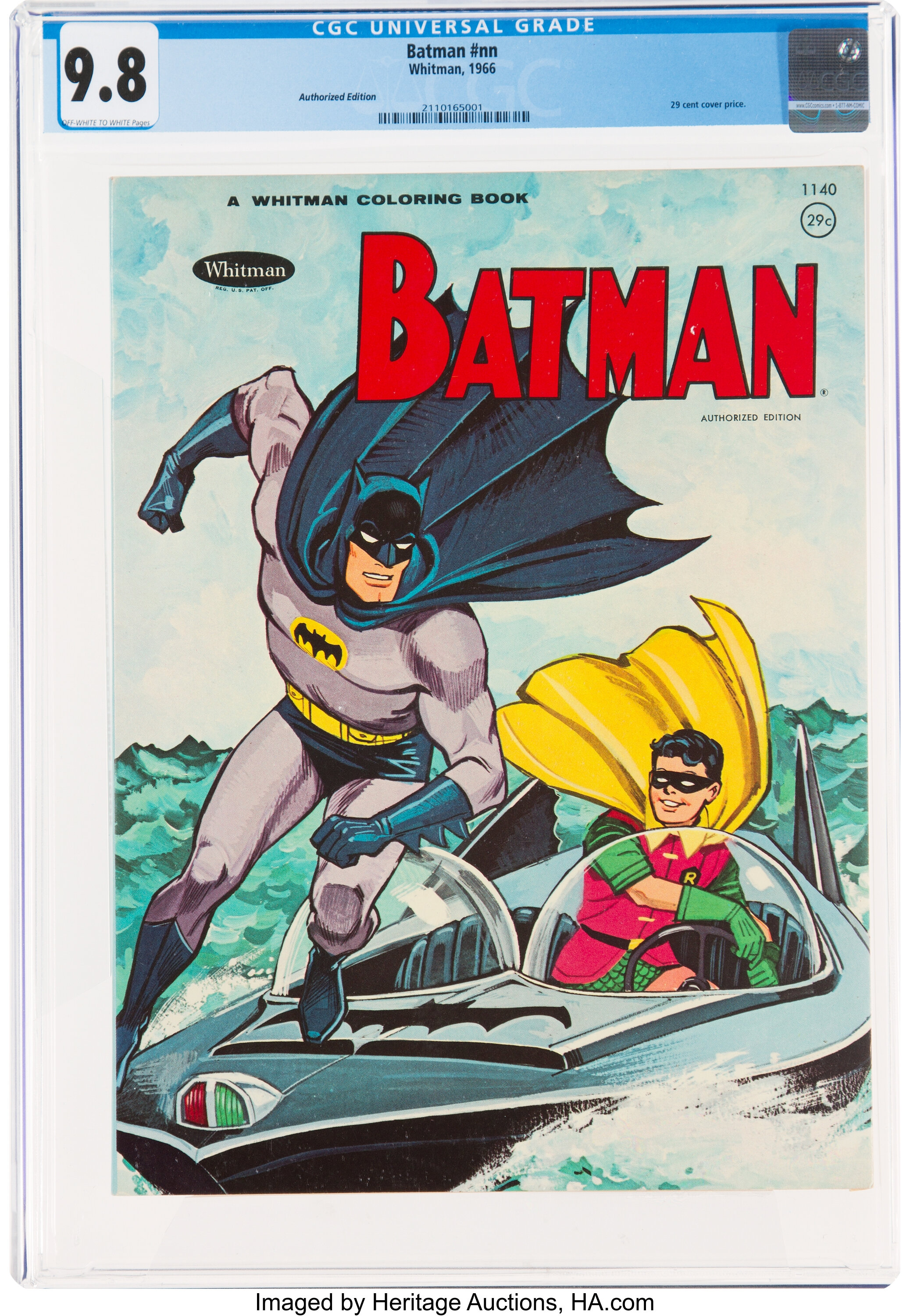 Batman Coloring Book #1032 - Meets Blockbuster (Whitman, 1966) Fine