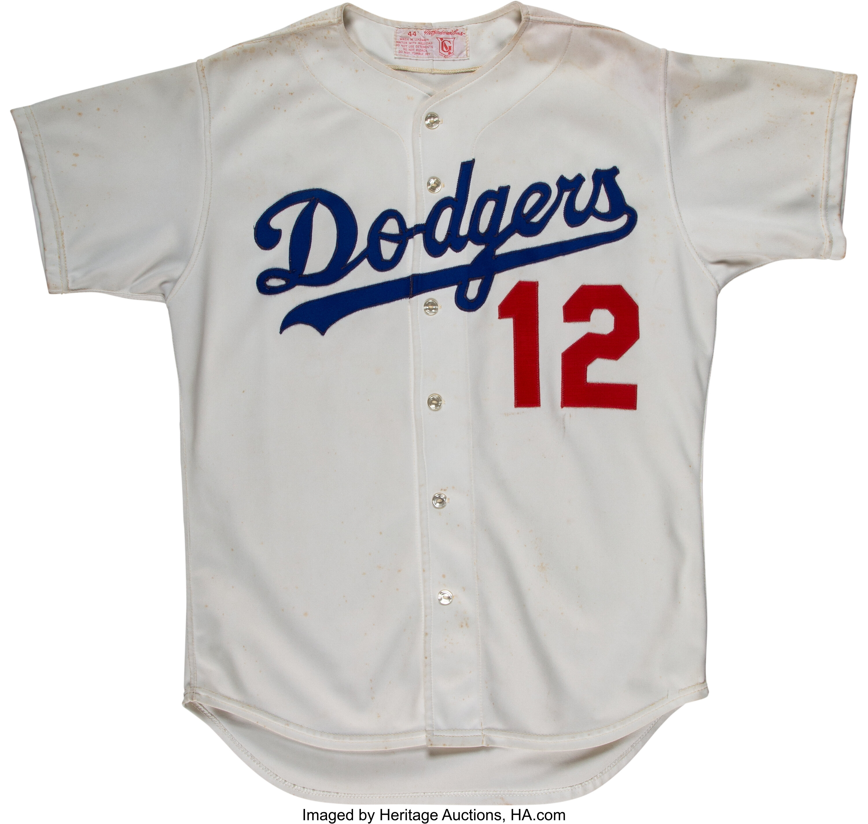 1985-86 Bill Madlock Game Worn Los Angeles Dodgers Jersey. , Lot #59326