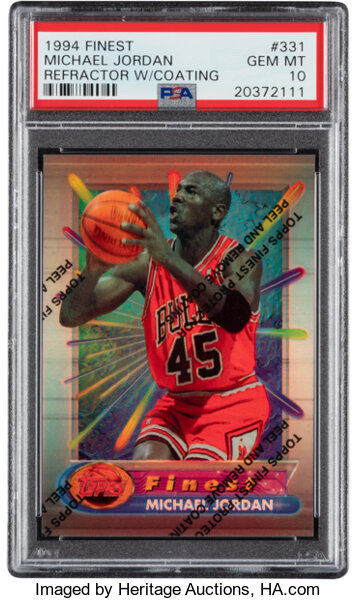 1994 Finest Refractor Michael Jordan (With Coating) #331 PSA Gem