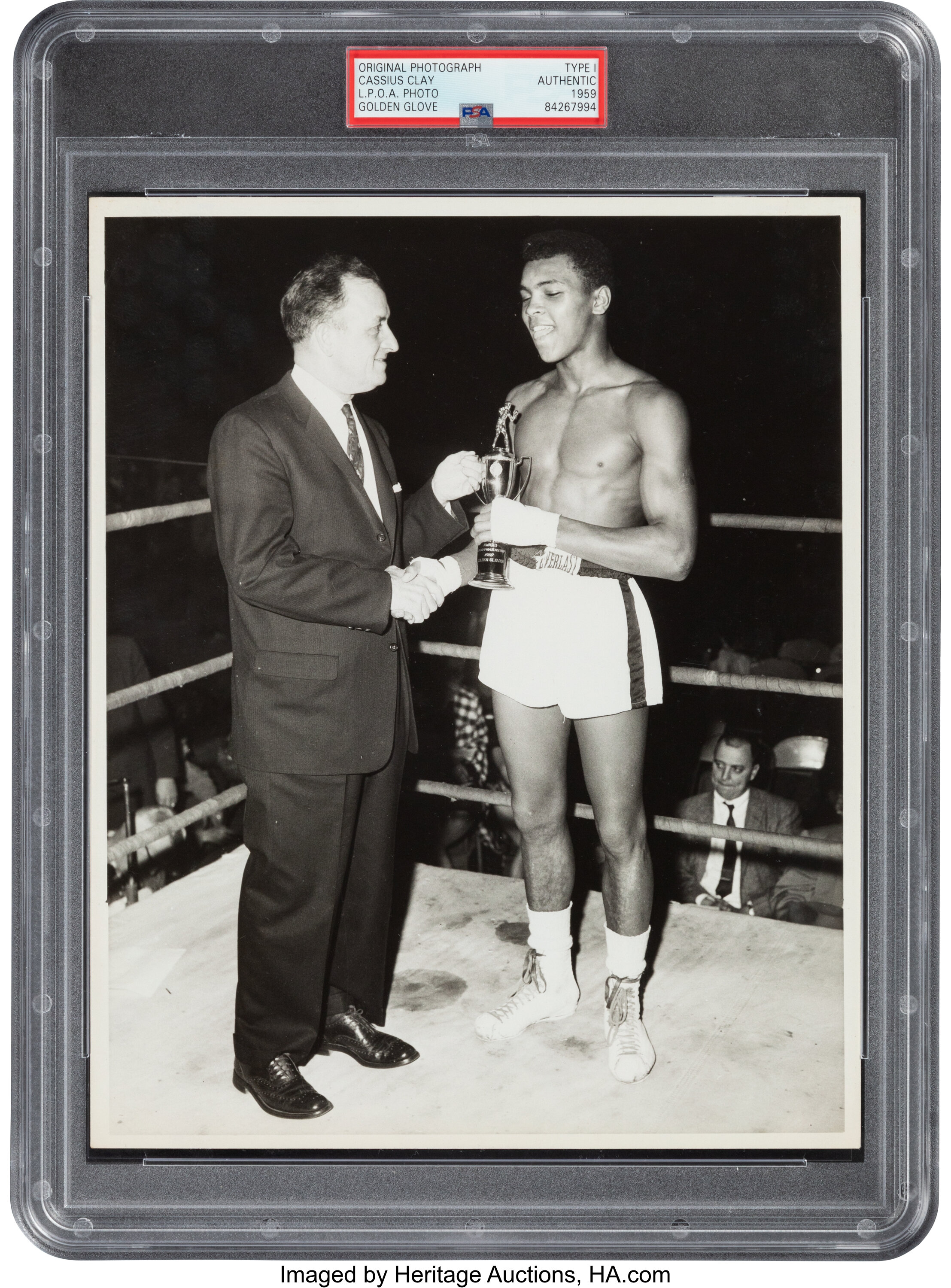 1959 Cassius Clay Aka Muhammad Ali Golden Gloves Original News Lot 59814 Heritage Auctions 7822