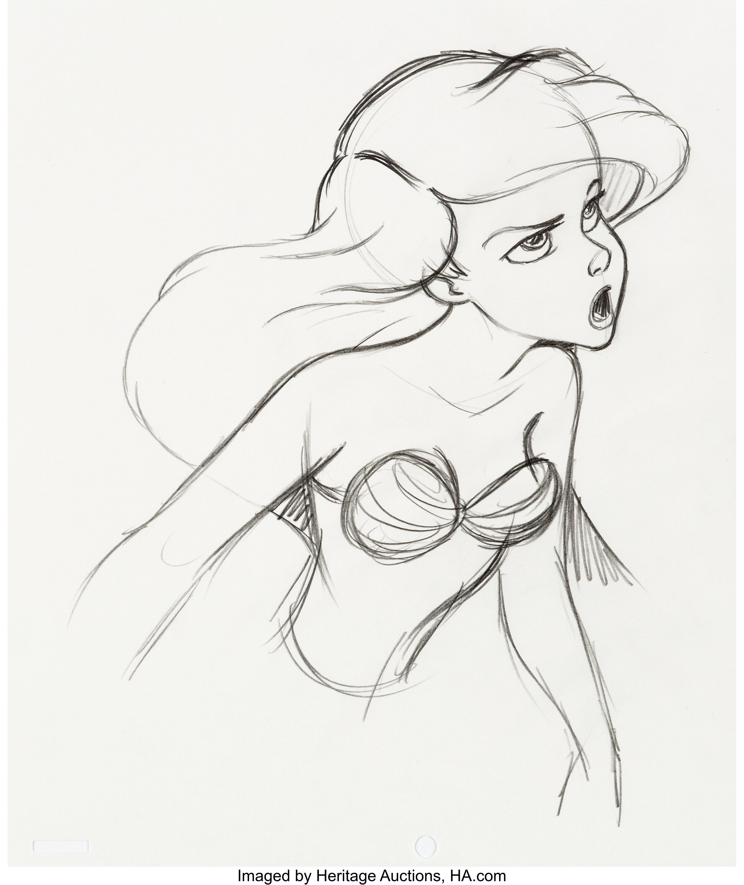 ariel the little mermaid drawing