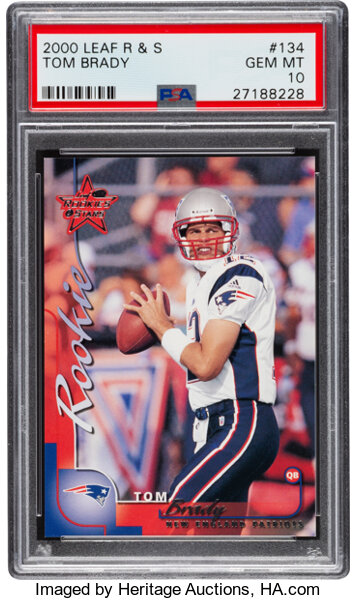 2000 Leaf Limited 378 Tom Brady Rookie Reprint -   Canada