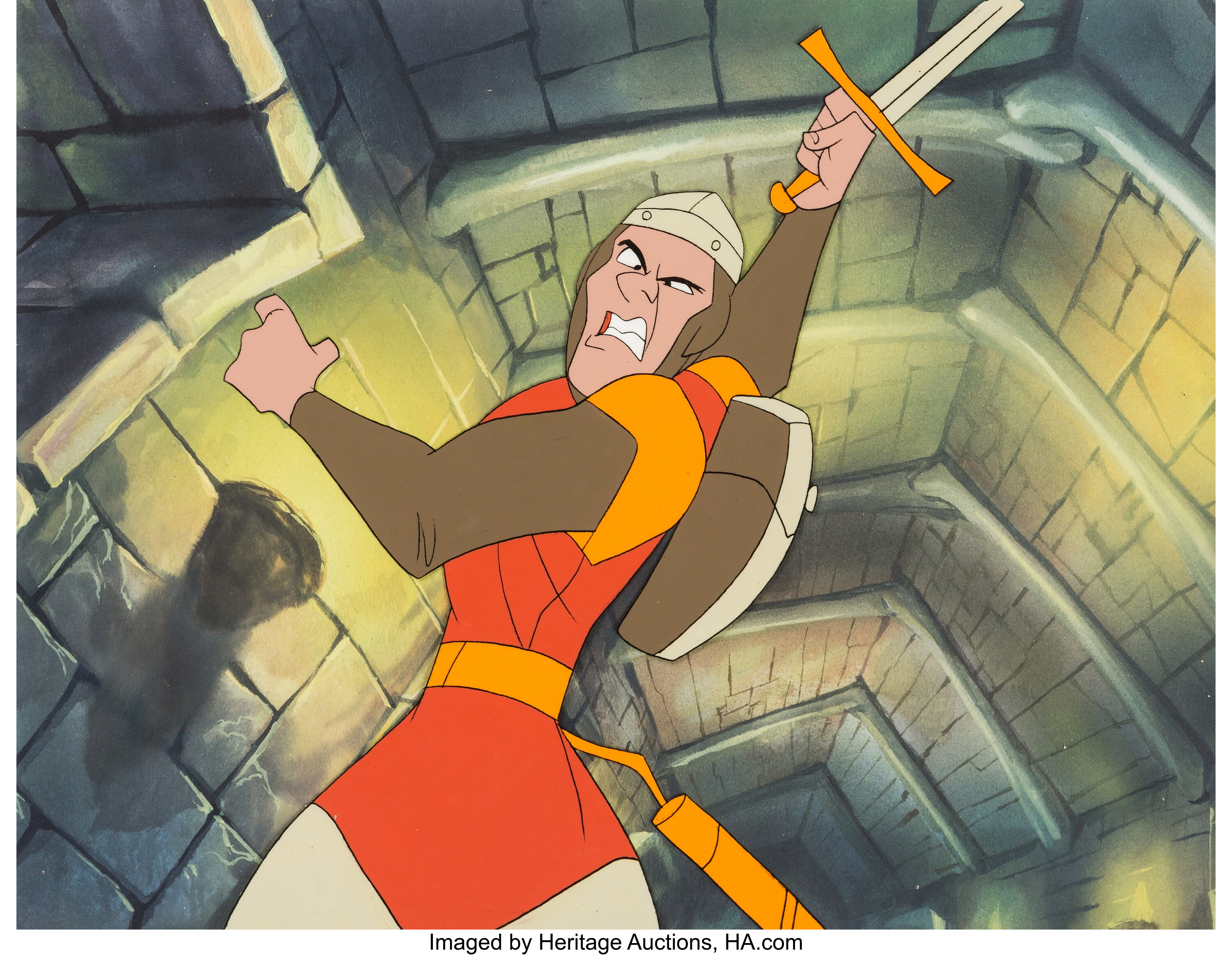 Dragon S Lair Dirk The Daring Production Cel Video Game Art Don Lot 925 Heritage Auctions