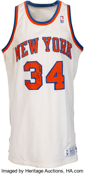 1991-92 Charles Oakley Game Worn & Signed New York Knicks Jersey | Lot  #59703 | Heritage Auctions