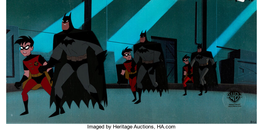 The New Batman Adventures Batman and Robin Pan Production Cel | Lot #99265  | Heritage Auctions