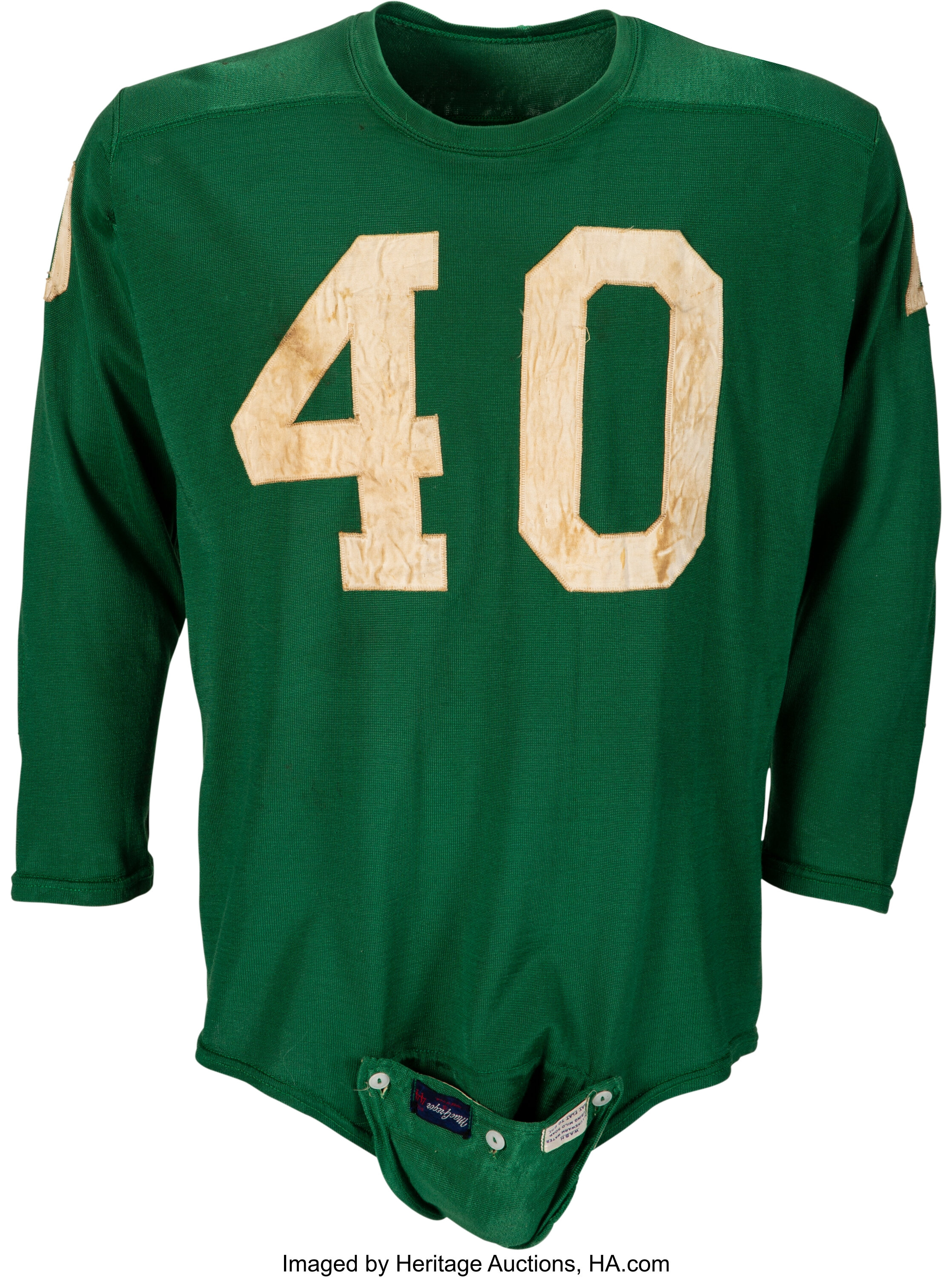 1961 Tom Brookshire Game Worn & Unwashed Philadelphia Eagles