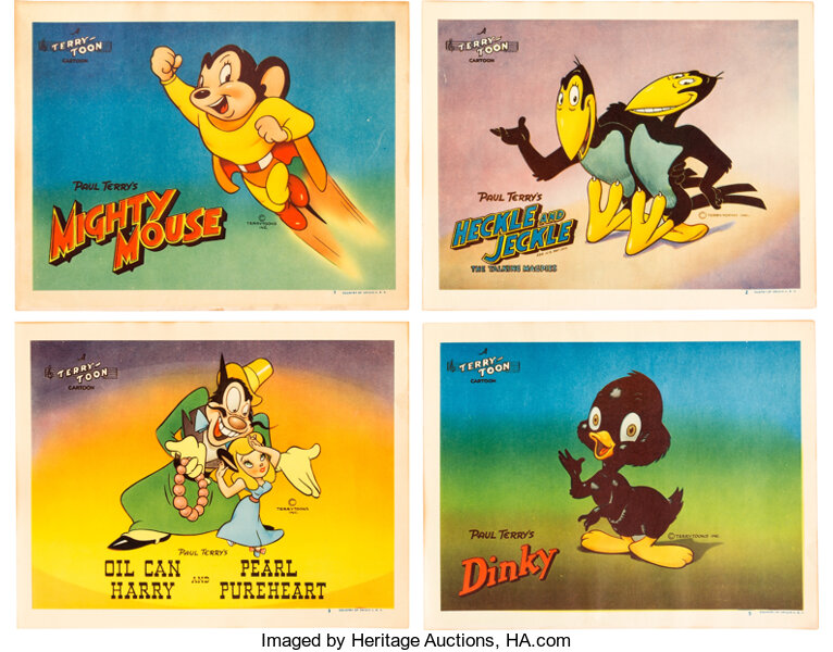 Terrytoons Stock Lobby Cards Group of 7 (Terrytoons, 1946