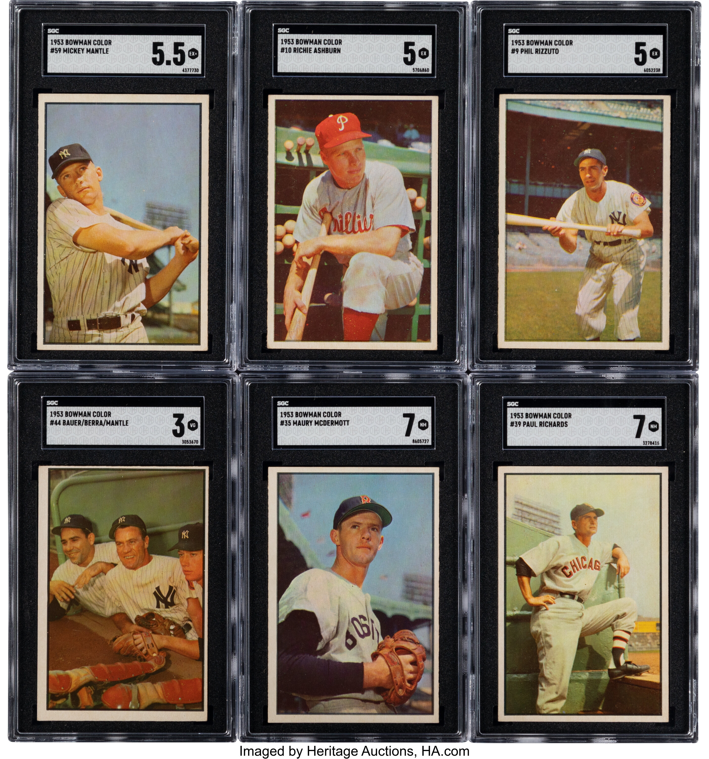 1953 Bowman Color Complete Set (160). Baseball Cards Sets Lot