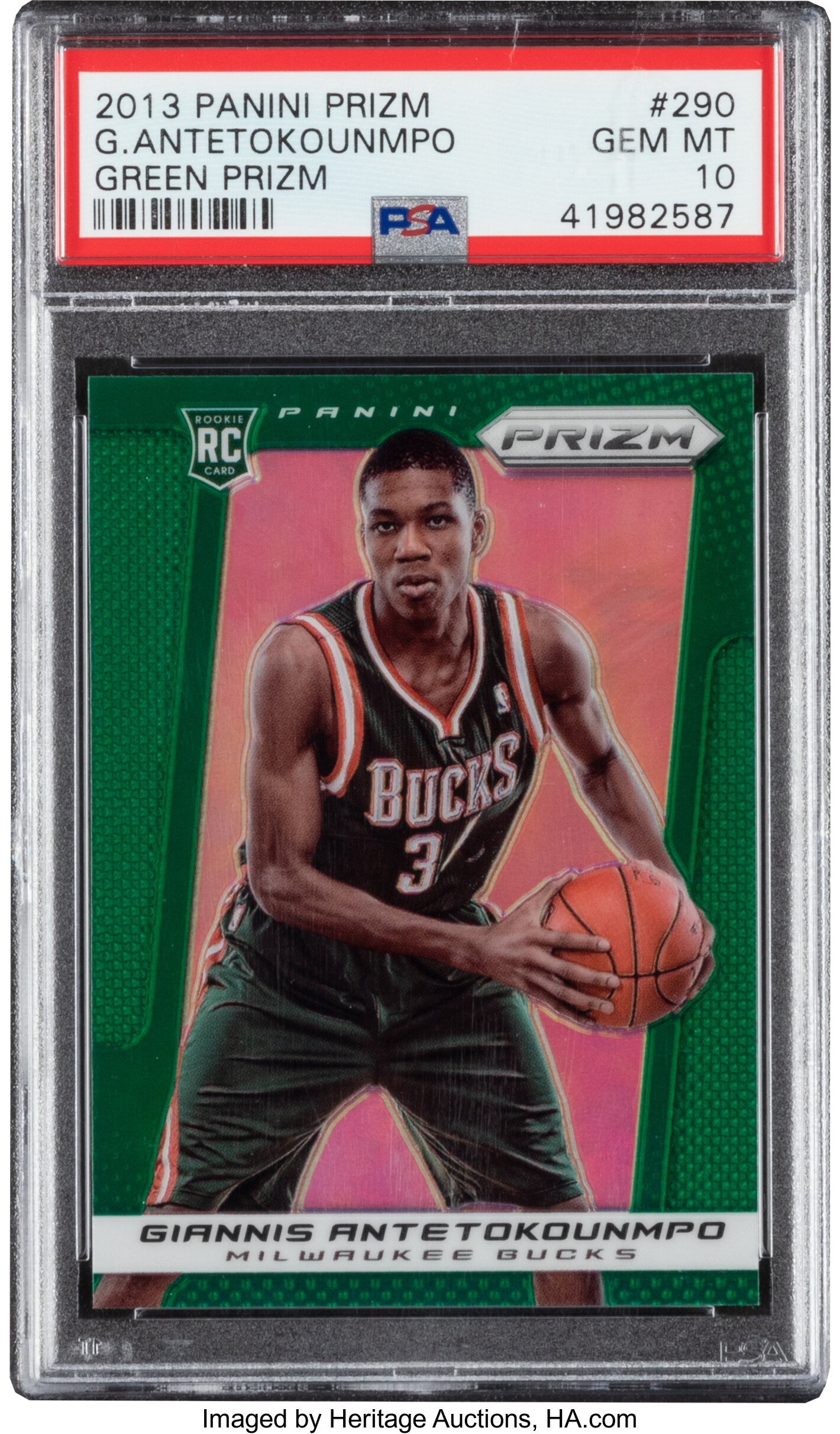 Giannis Antetokounmpo 2013 Panini Prizm #290 Rookie Card Gem Mint