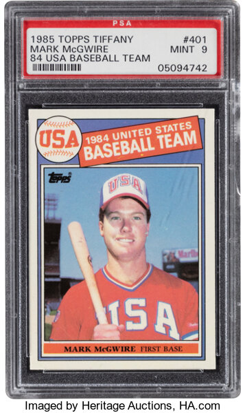 Sold at Auction: Mark McGwire Rookie Card