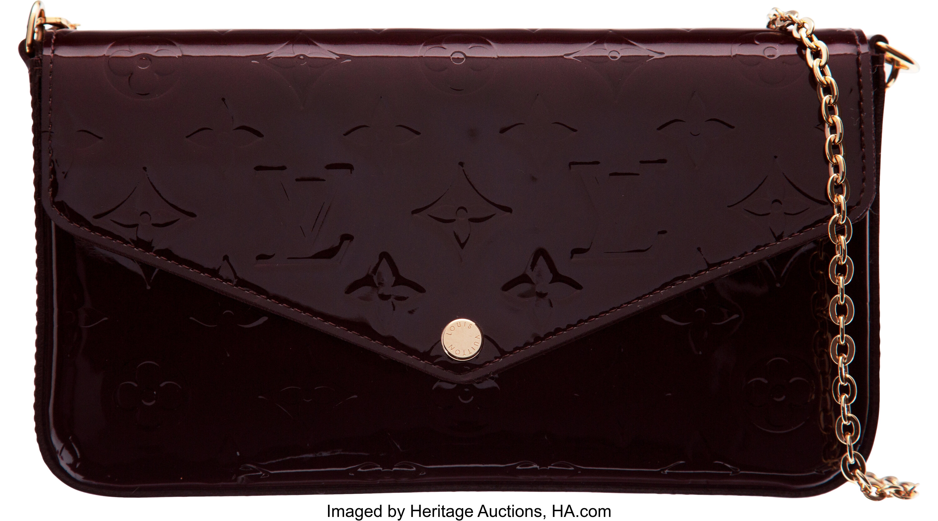 Sold at Auction: VINTAGE LOUIS VUITTON MONOGRAM VERNIS LEATHER