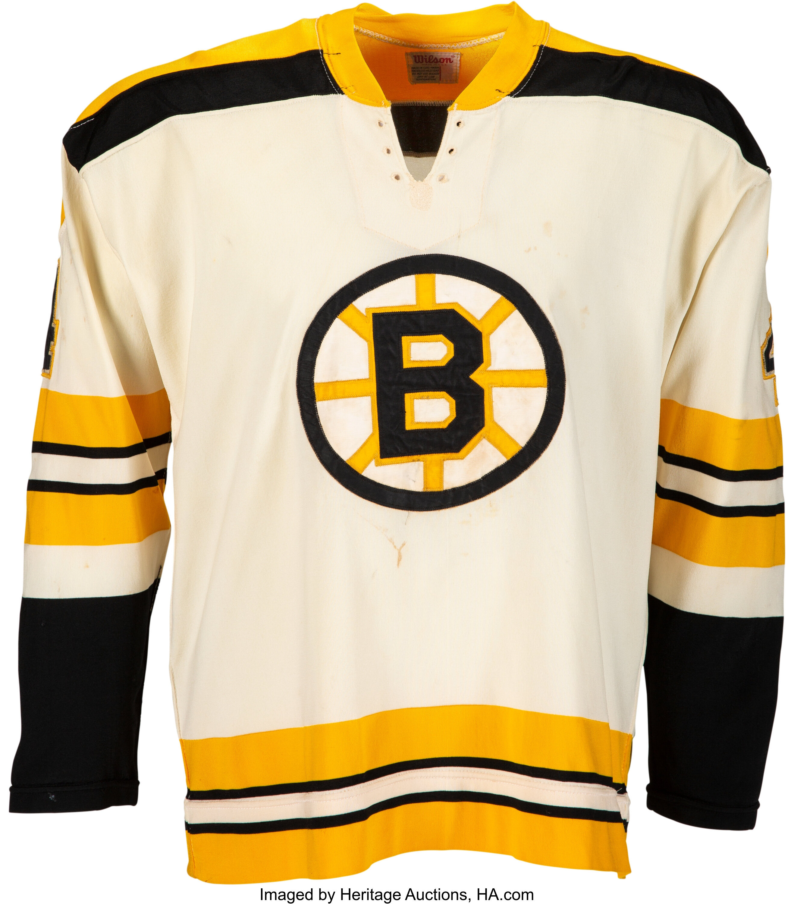 1970-71 Bobby Orr Game Worn Boston Bruins Jersey--Photo Matched!, Lot  #80106