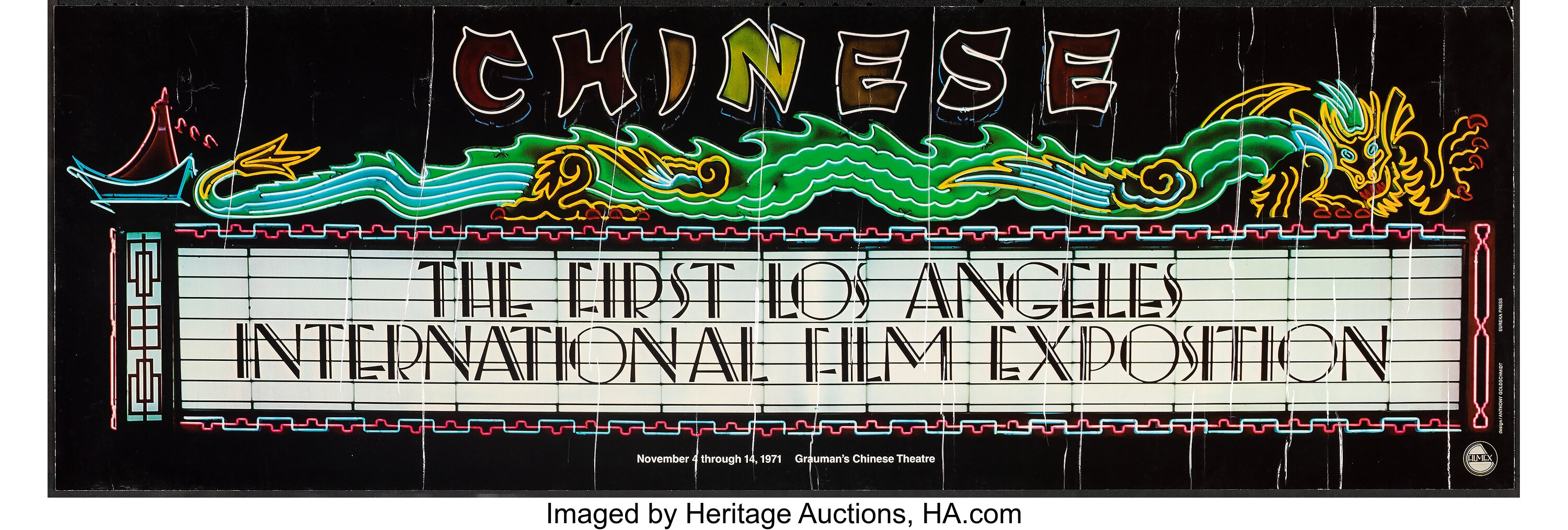 1981 - Los Angeles Film Festival - FILMEX Movie Poster 1981 21x31