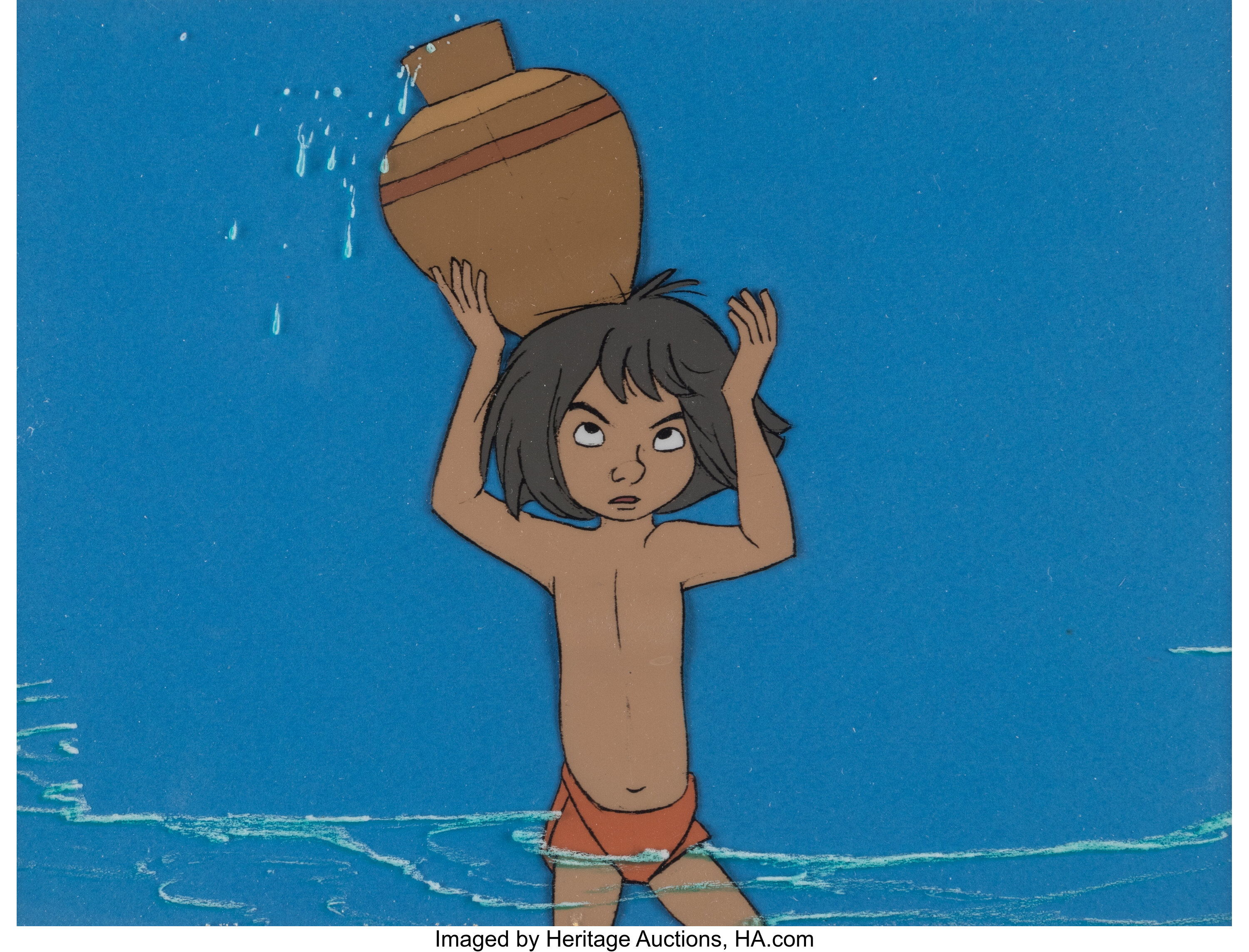 The Jungle Book Mowgli Production Cel (Walt Disney, 1967).... | Lot ...