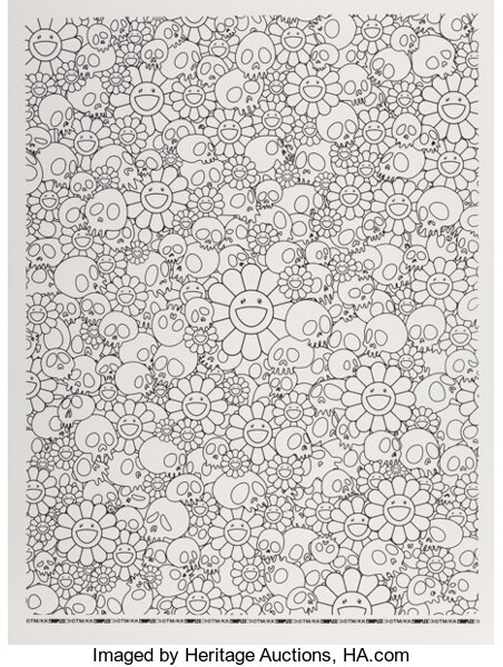 Takashi Murakami ComplexCon Stance Skull And Flower Socks (2 Pack) White/ Black - Novelship