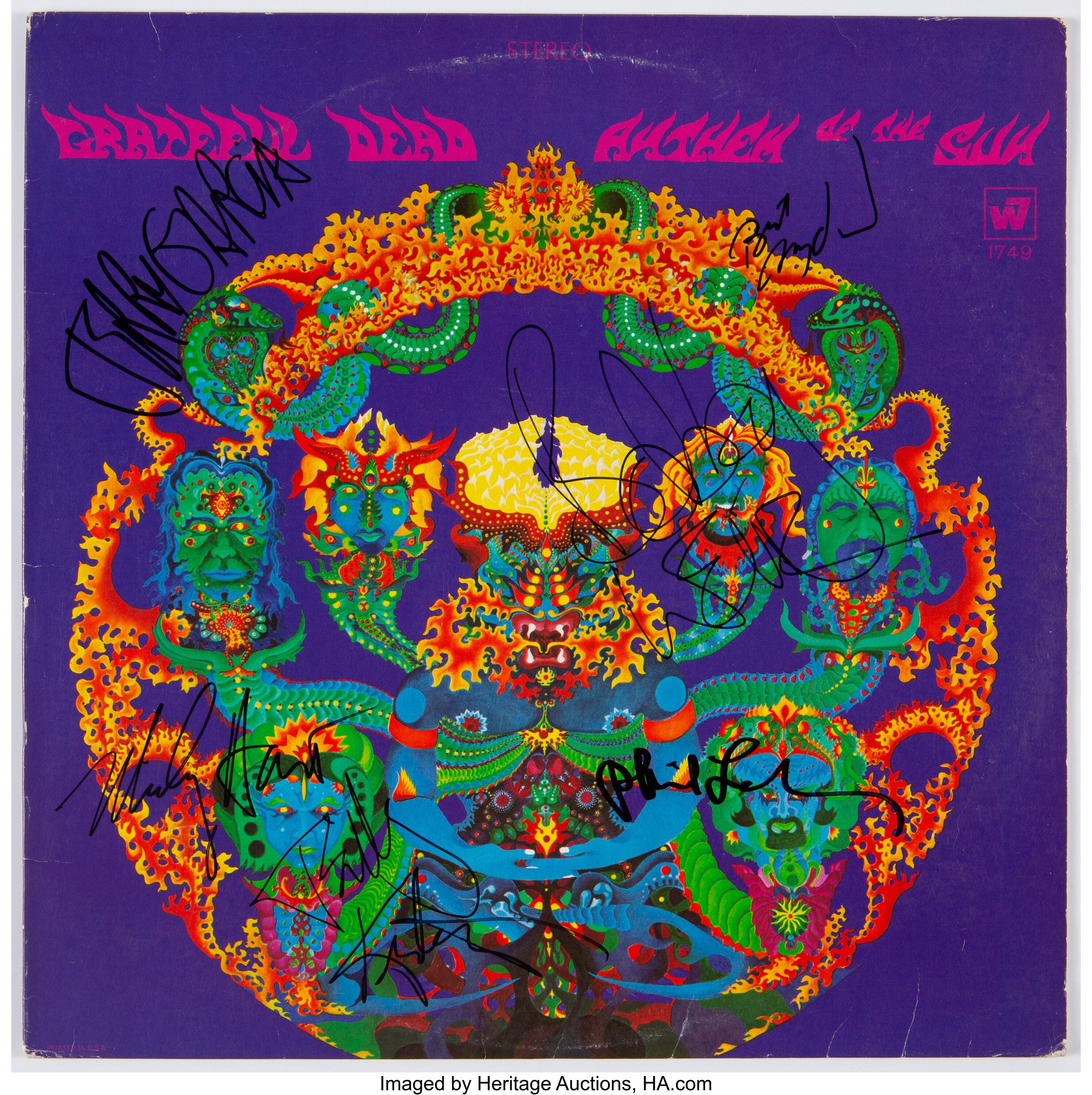 Grateful Dead Signed Anthem of the Sun Vinyl LP (W 1749