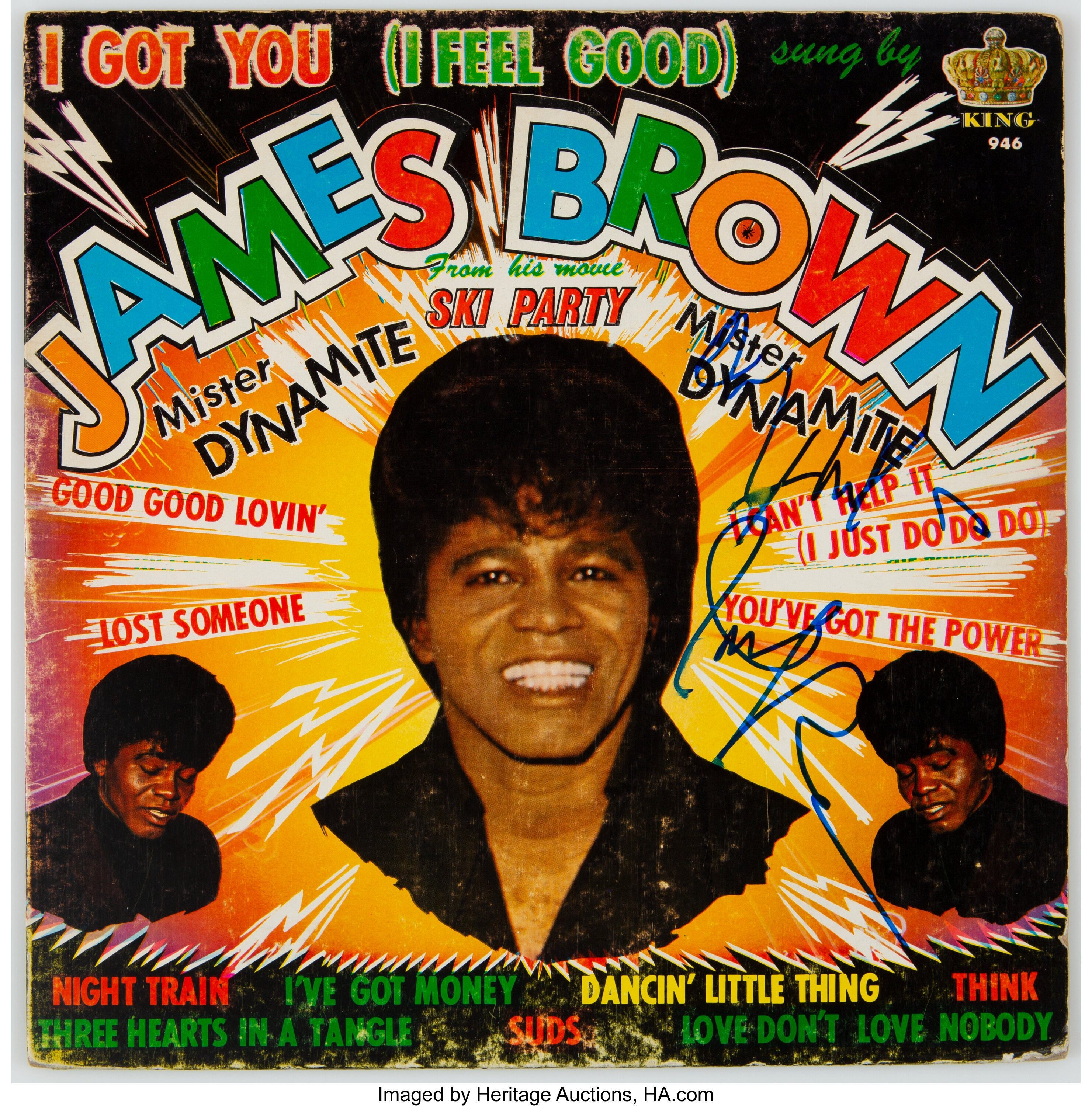 James Brown Signed I Got You (I Feel Good) Vinyl LP (King, 946
