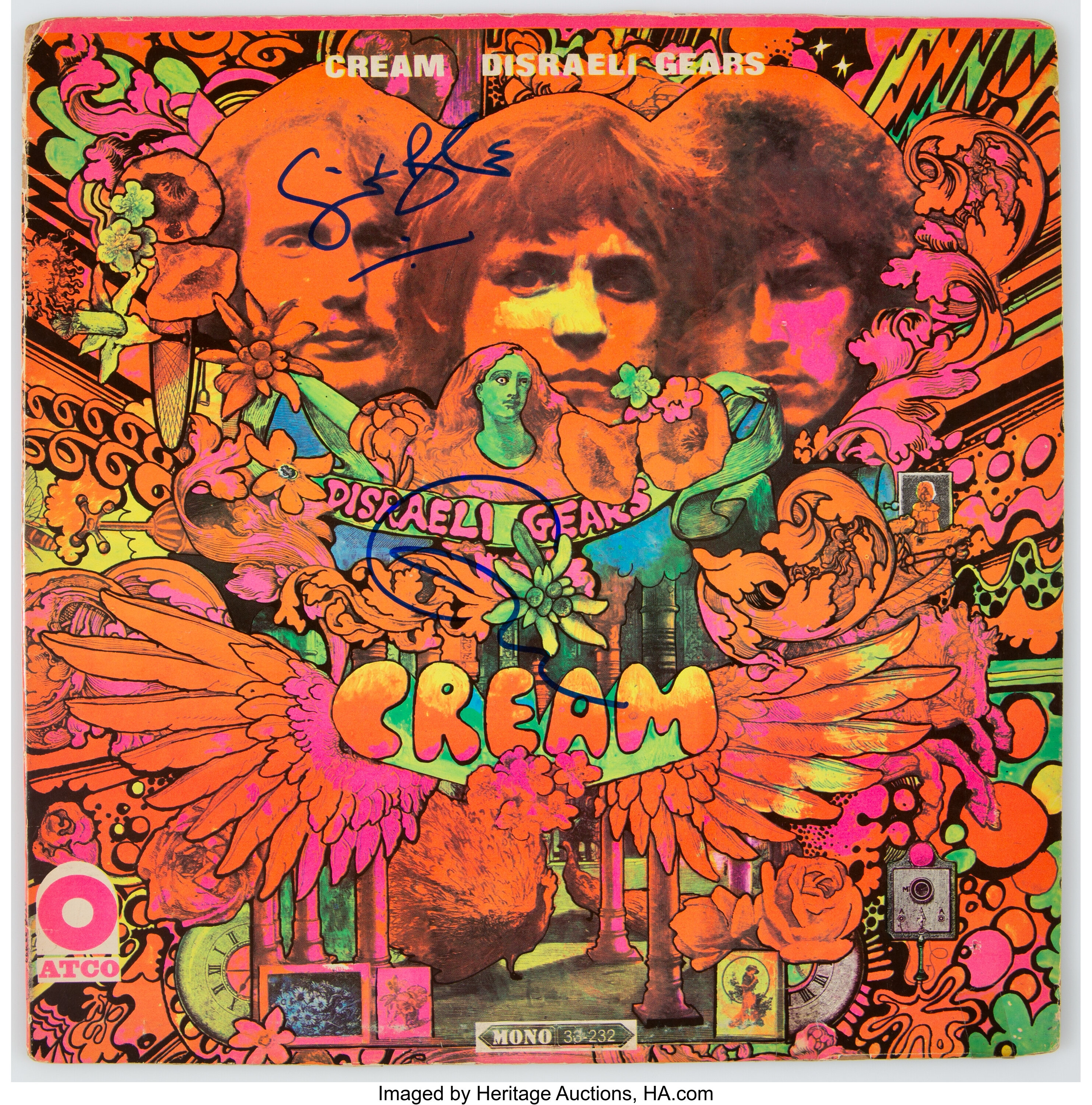 Eric Clapton/Ginger Baker Signed Cream Disraeli Gears Mono Vinyl