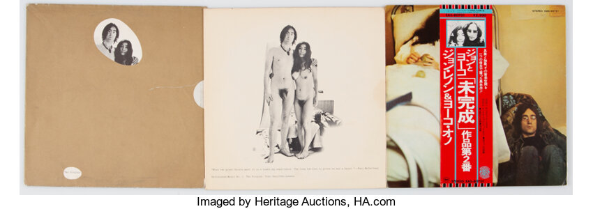 John Lennon & Yoko Ono Two Virgins U.K. LP & Life With The Lions