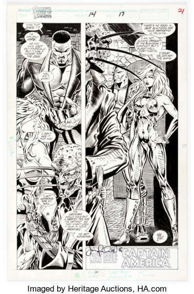 Original Comic Art, Steven Butler and Jimmy Palmiotti Silver Sab...