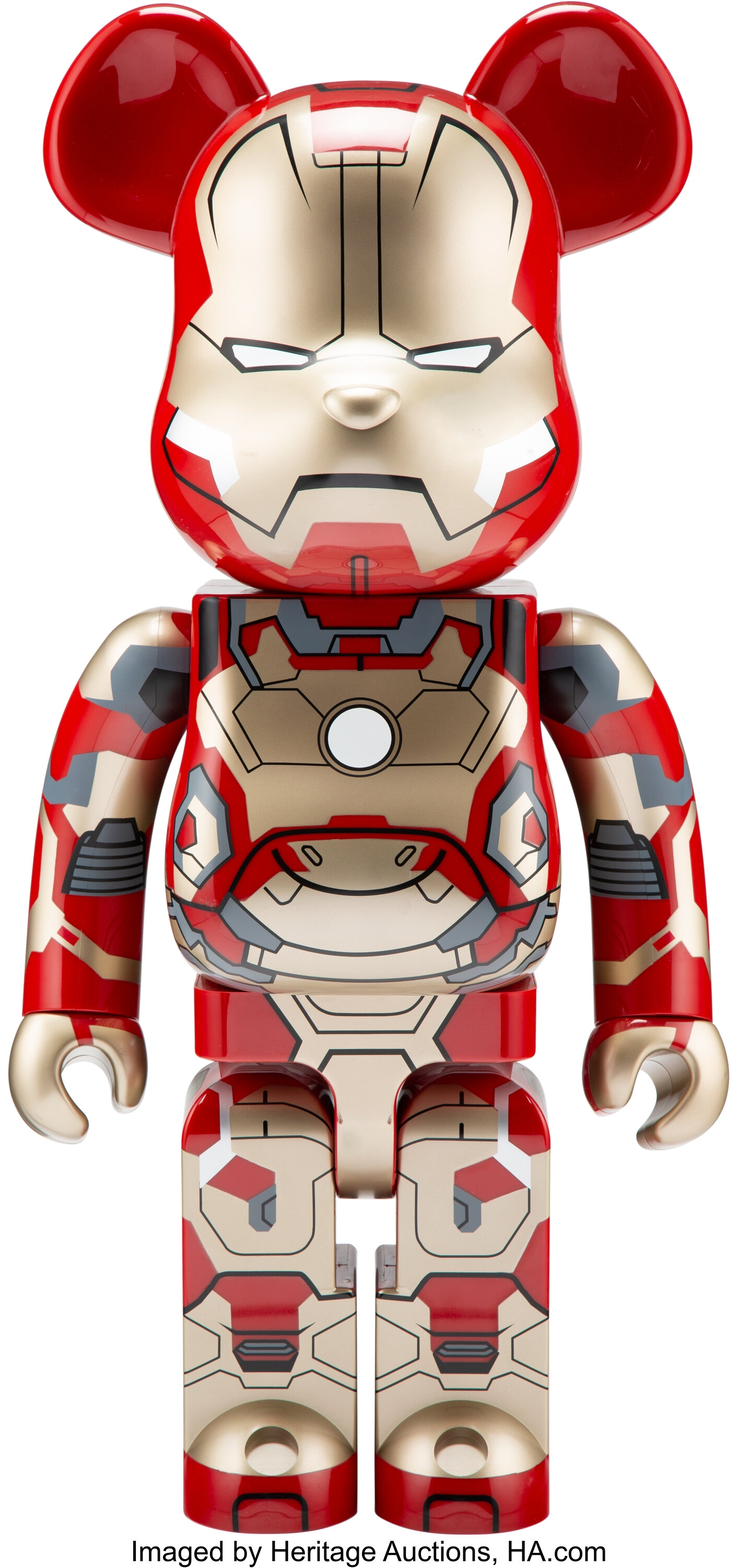 BE@RBRICK X Marvel. Iron Man Mark XLII 1000% , 2013. Painted cast