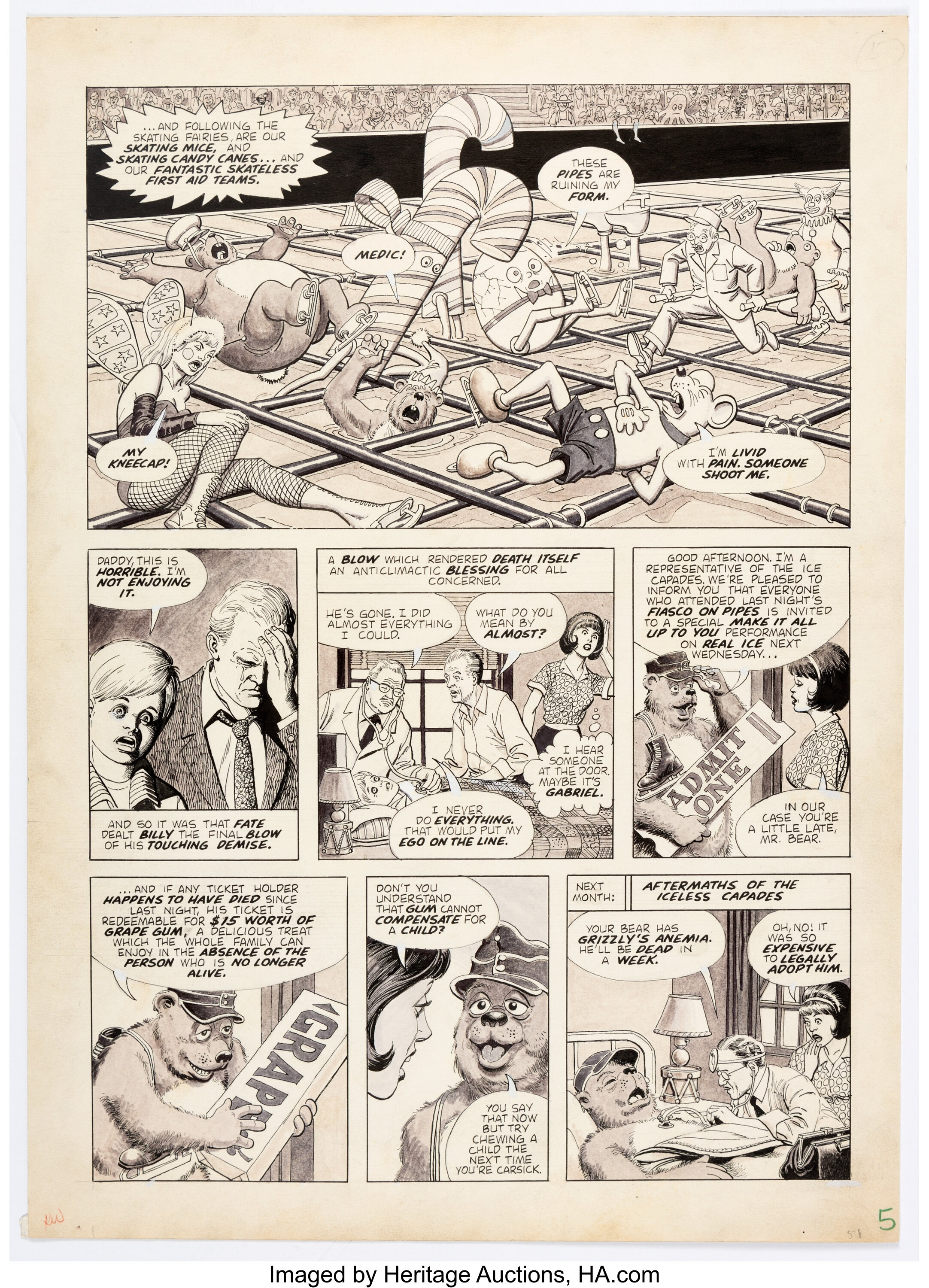 Larry Hama and Ralph Reese National Lampoon #58 Story Page 5 | Lot ...