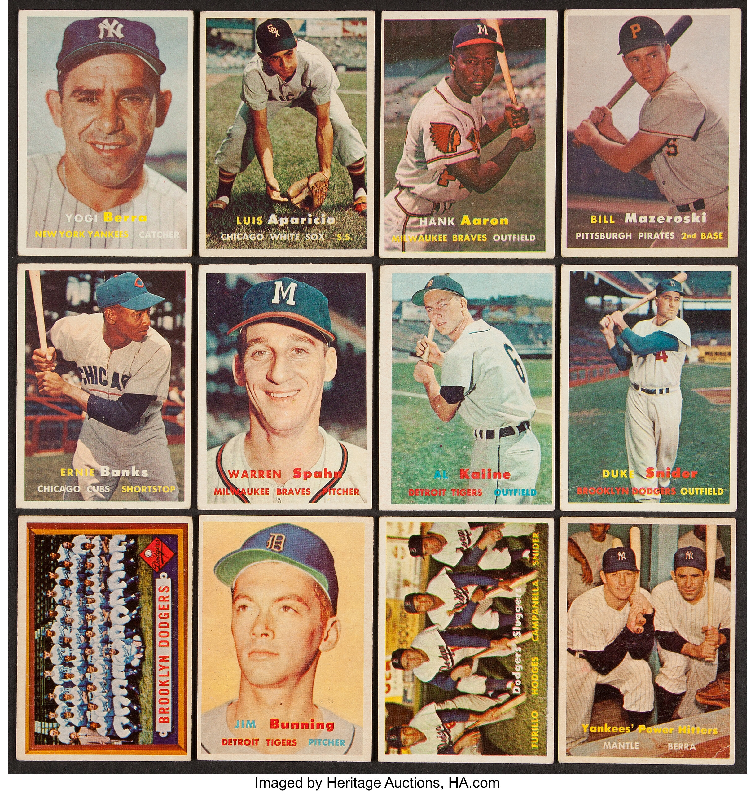 1957 Topps Baseball Complete Set (407).  Baseball Cards Sets