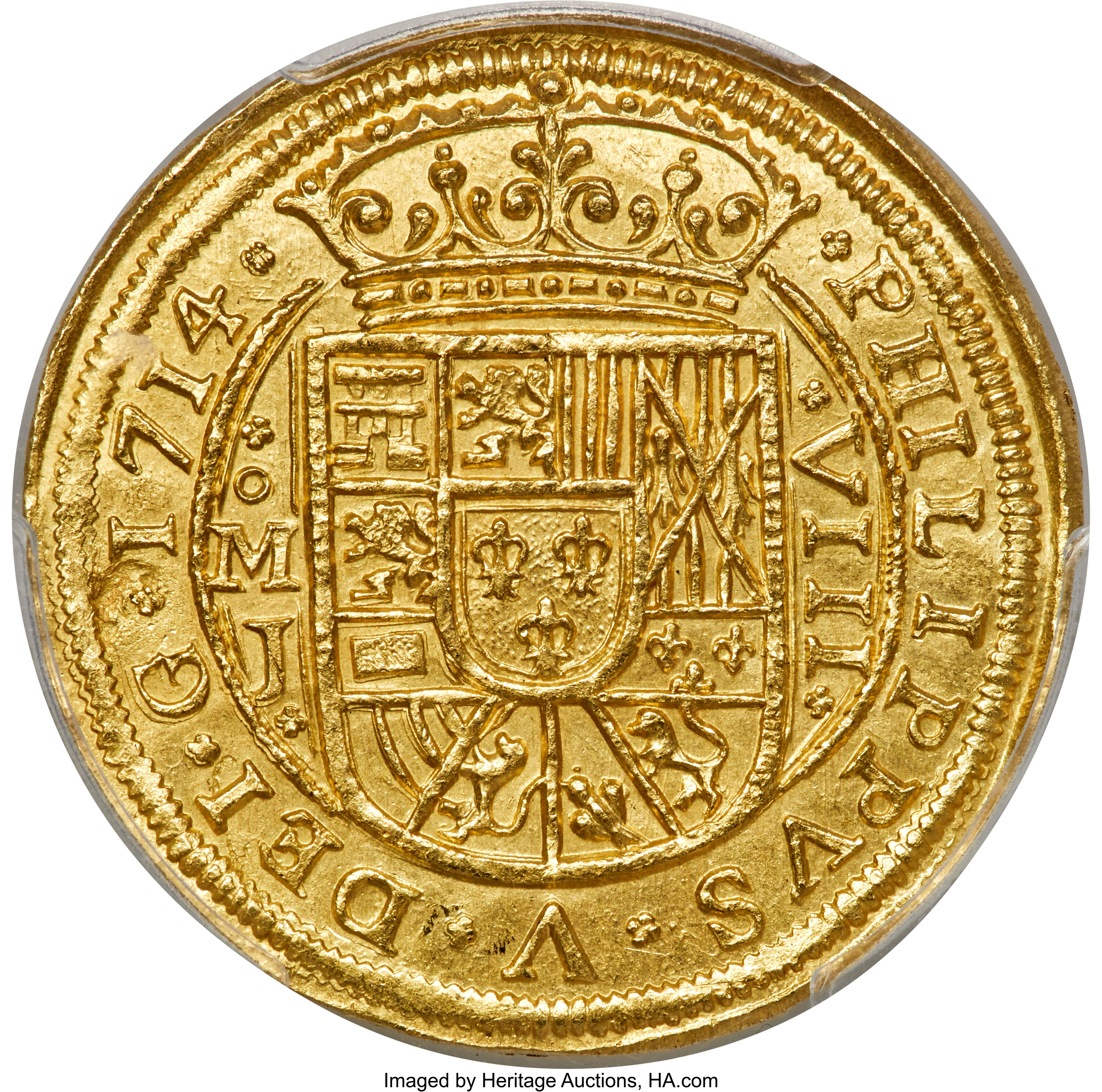 Mexico: Philip V gold 