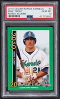 MIKE TROUT 2010 Cedar Rapids Red Rookie Card 