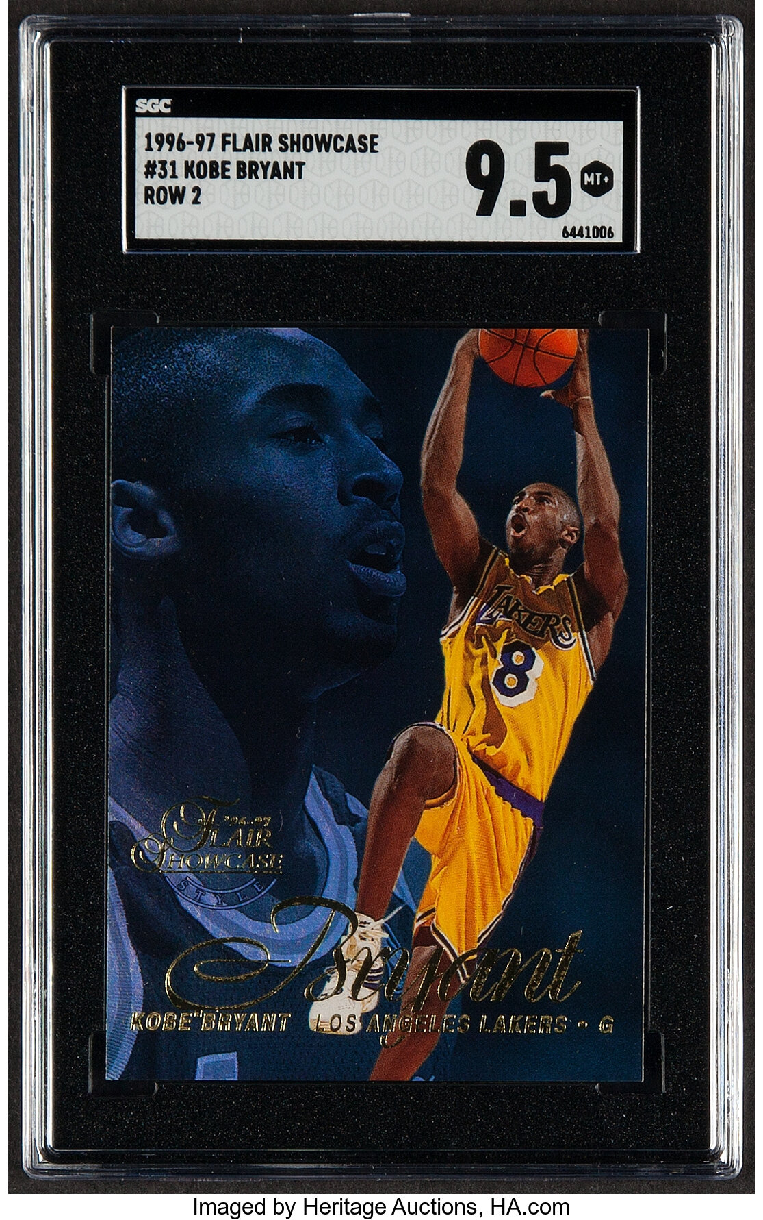 1996 Flair Showcase Kobe Bryant (Row 2) #31 SGC Mint+ 9.5