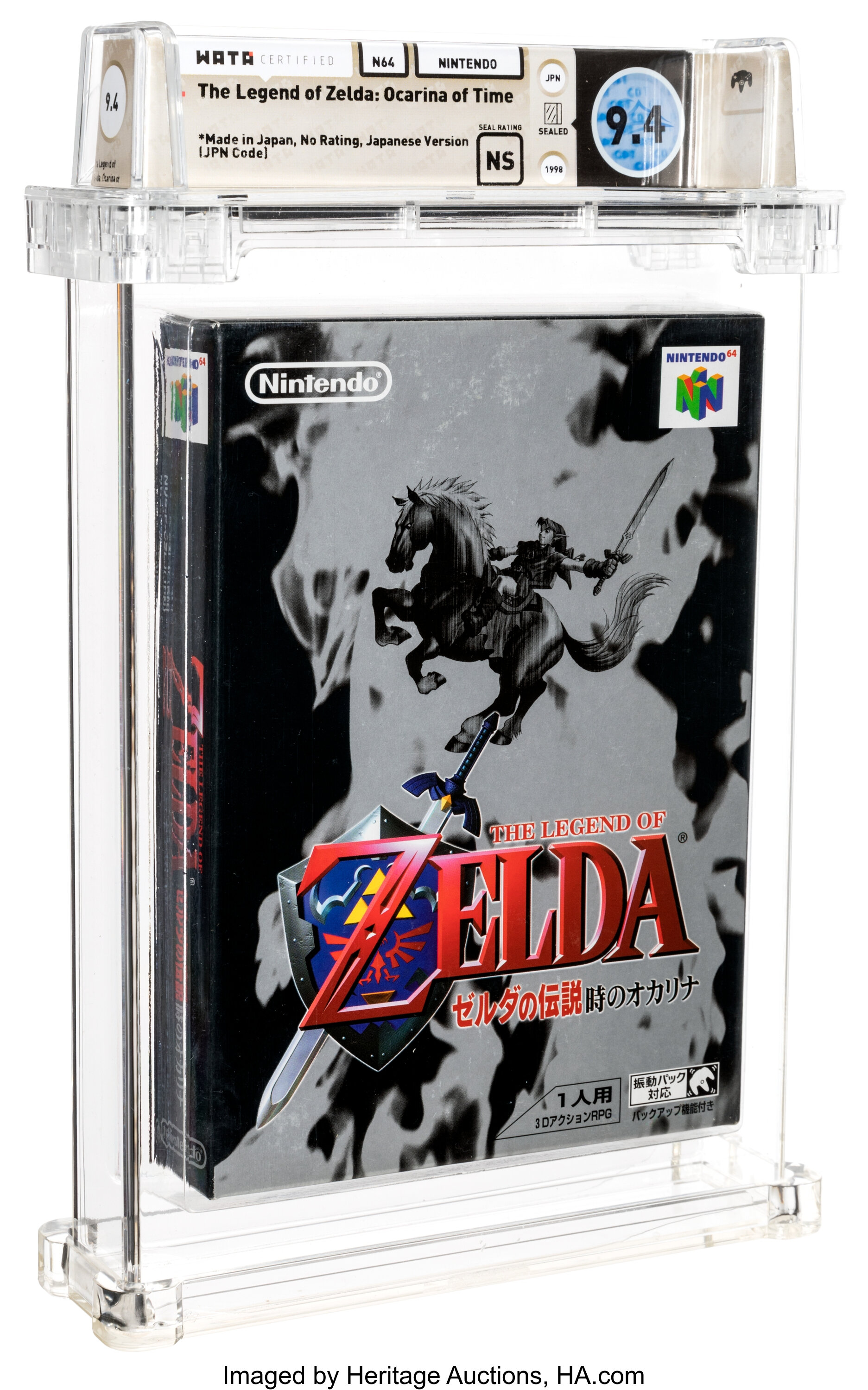 Legend of Zelda: Ocarina of Time - CE N64, 1998 Factory Sealed WATA 9.4 A++  RARE